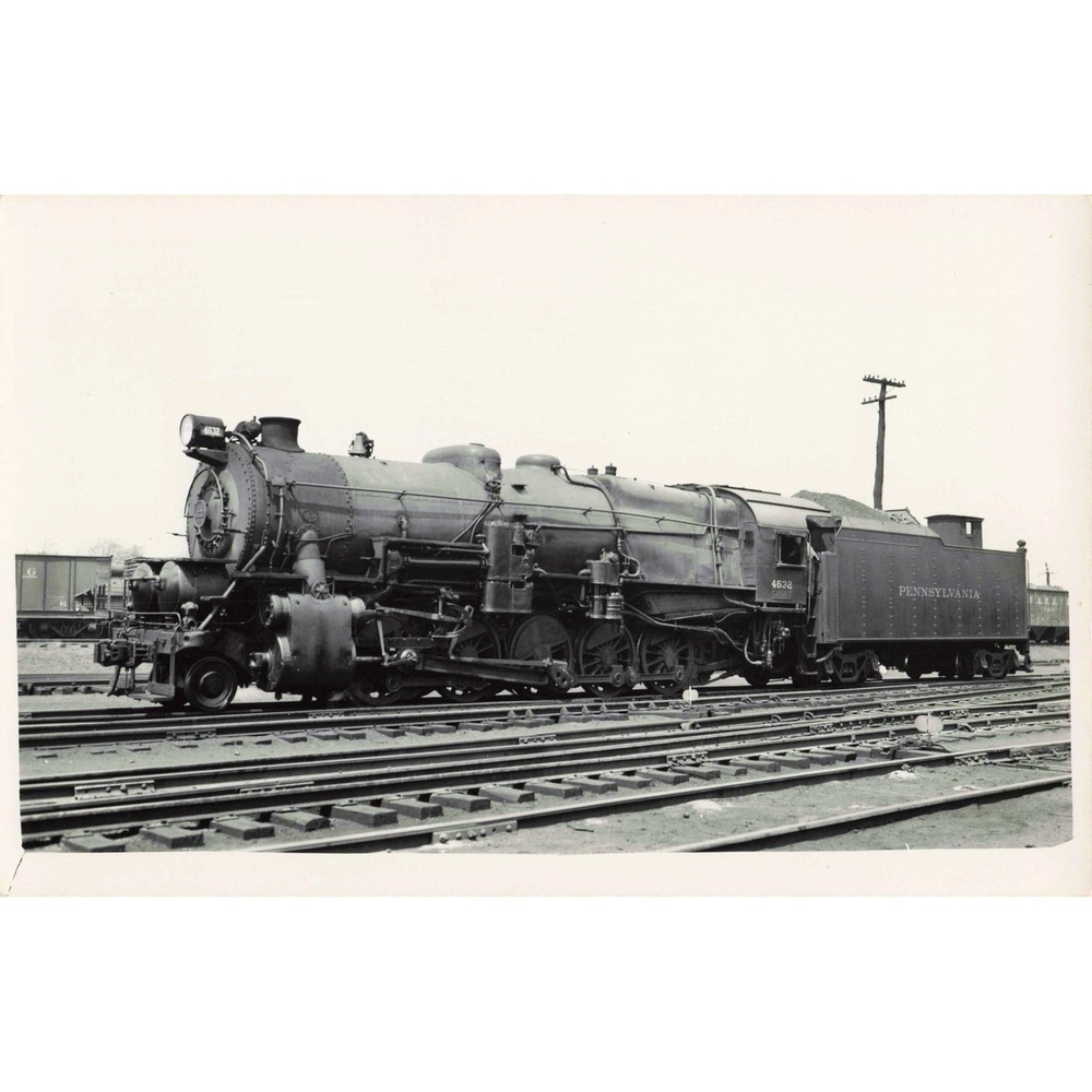 RPPC Pennsylvania Railroad Steam Locomotive 4632 Real Photo Postcard PRR